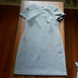 Calvin Klein black and white dress